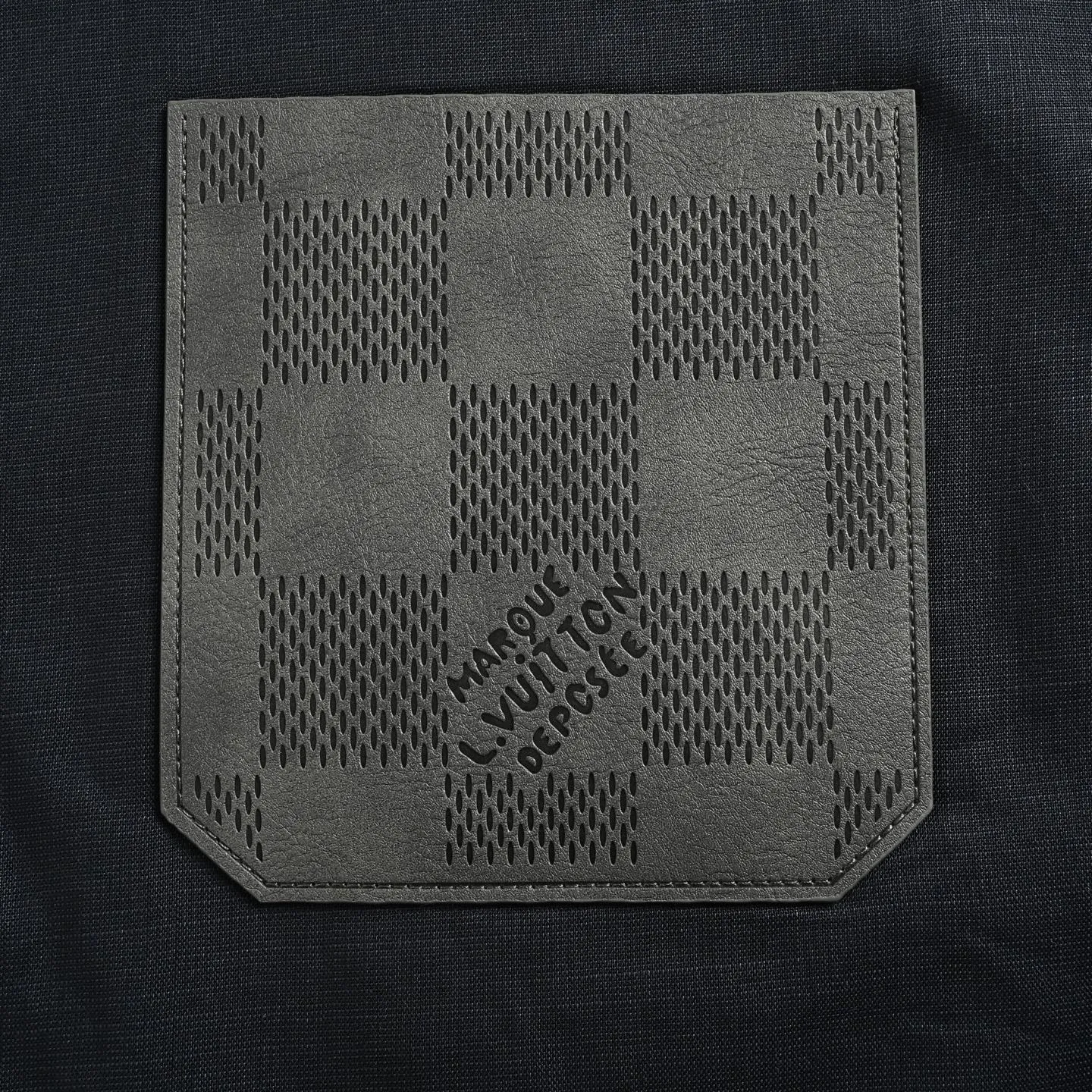 Louis Vuitton/Louis Vuitton checkerboard leather pocket blend work jacket